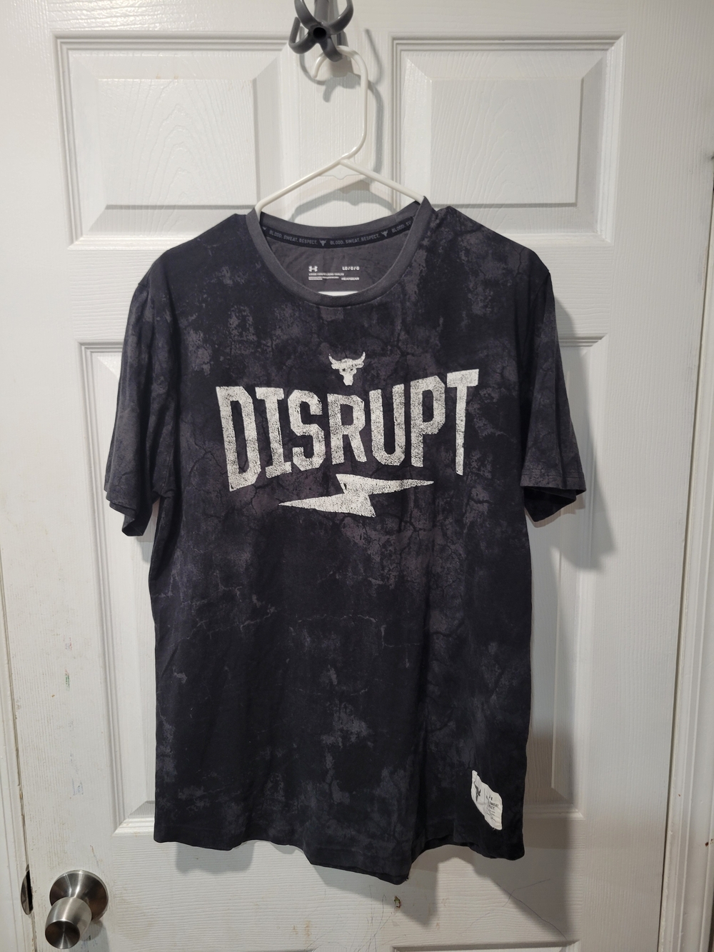 Under Armour Project Rock Disrupt black & gray t-shirt